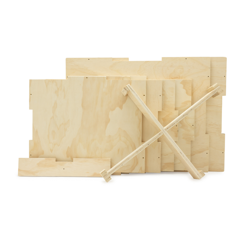 Load image into Gallery viewer, 3-in-1 Wood Plyo Cube – Adjustable 20/24/30&quot; Plyometric Box for Jumps, Step-Ups, and Strength Training – Heavy-Duty Poplar &amp; Eucalyptus Construction – Flat Pack with Easy Assembly
