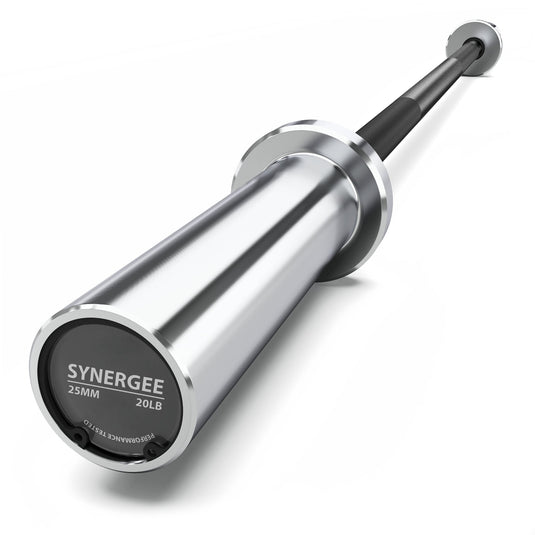 Synergee - 20 lb / 25 lb Olympic Barbell (4 ft / 4'8")