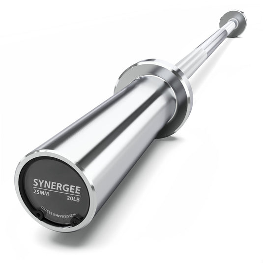 Synergee - 20 lb / 25 lb Olympic Barbell (4 ft / 4'8")