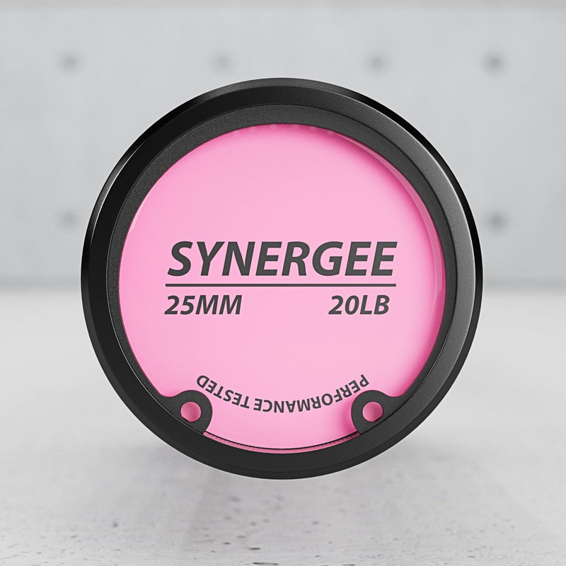 Load image into Gallery viewer, Synergee - 20 lb / 25 lb Olympic Barbell (4 ft / 4'8")
