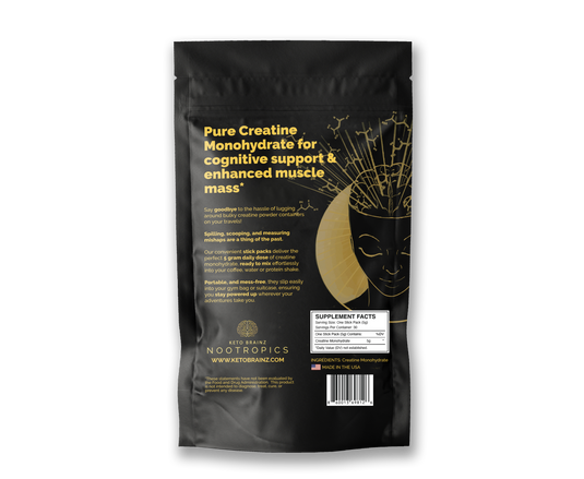 Keto Brainz Nootropic Creatine Travel Packs  **PRE-ORDER**
