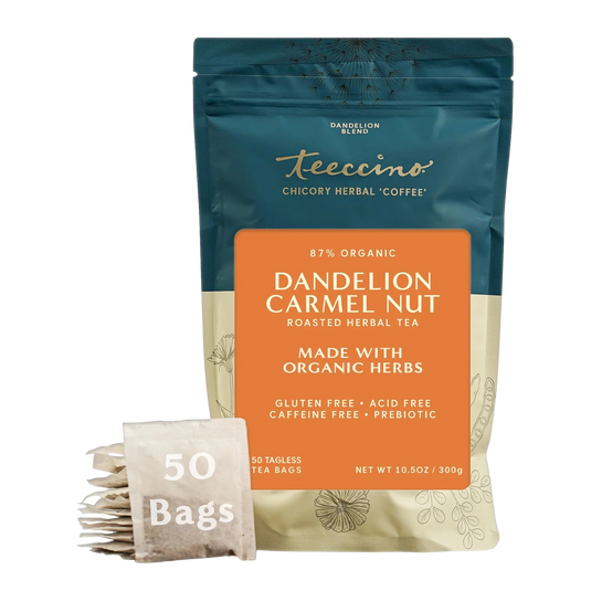 Teeccino - Dandelion Caramel Nut Roasted Herbal Tea