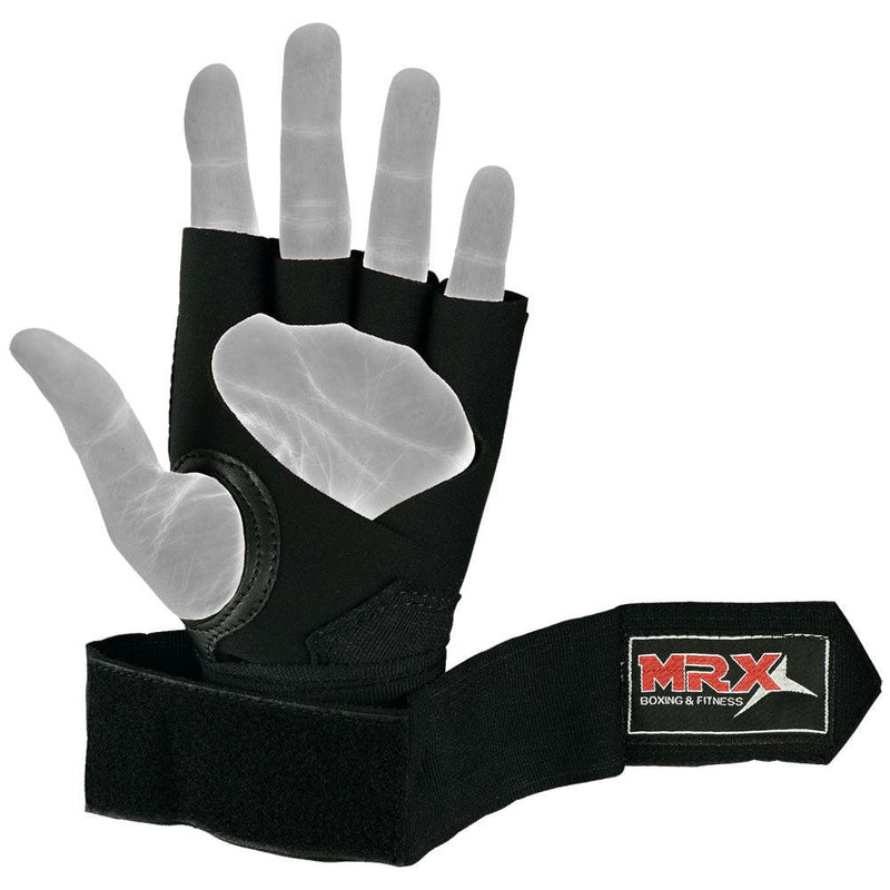 Load image into Gallery viewer, MRX - Neoprene Gel Gloves With Wraps Red - Sparring Gear
