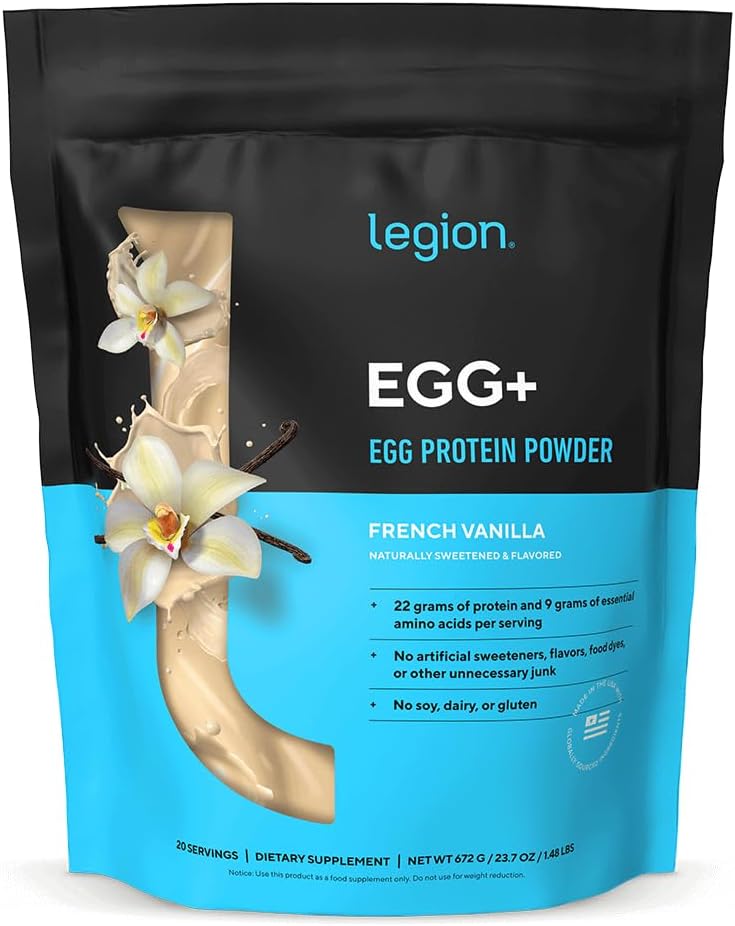 Load image into Gallery viewer, Legion Athletics - Egg+ Egg White Protein Powder - French Vanilla
