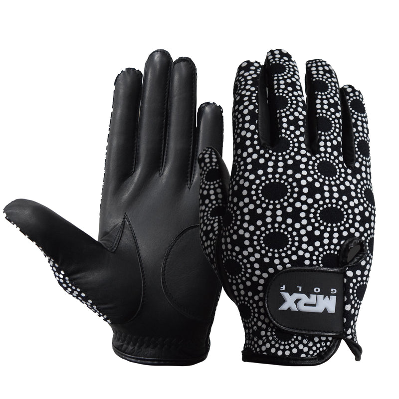 Load image into Gallery viewer, MRX - Women's Golf Gloves Left &amp; Right Hand Cabretta Leather Golfer Glove - Left / Black / S
