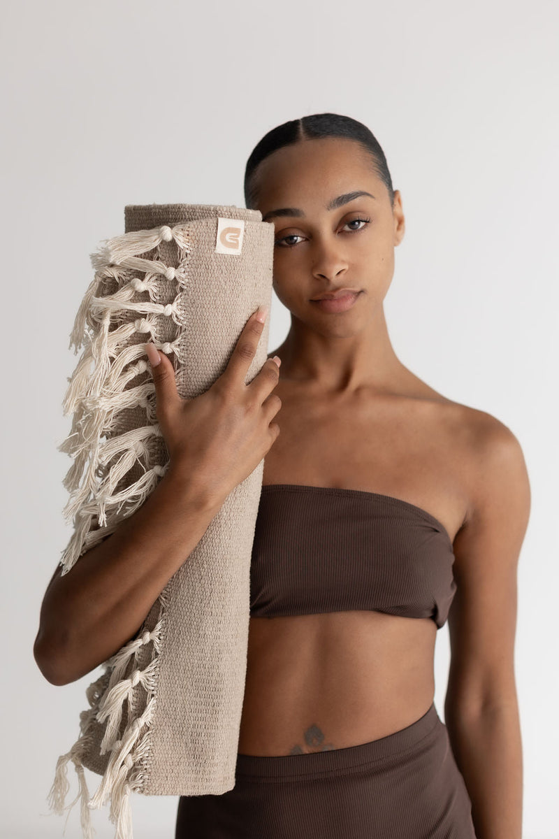 Load image into Gallery viewer, Organic Cotton Yoga Blanket - Naturally Dyed

