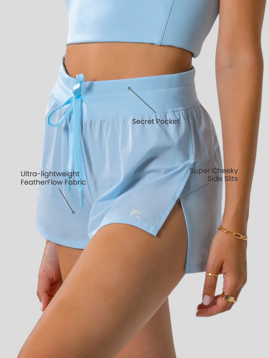 FeatherFlow Flyaway Shorts Baby Blue