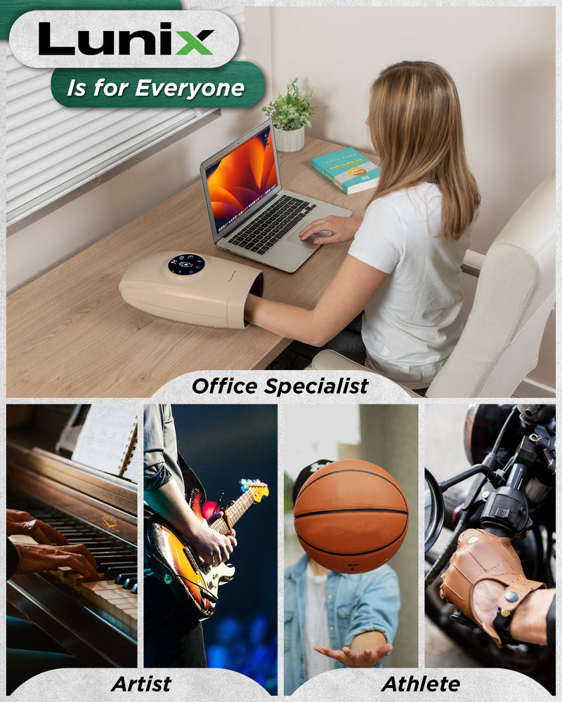 Load image into Gallery viewer, Lunix - LX7 Touchscreen Hand Massager Beige
