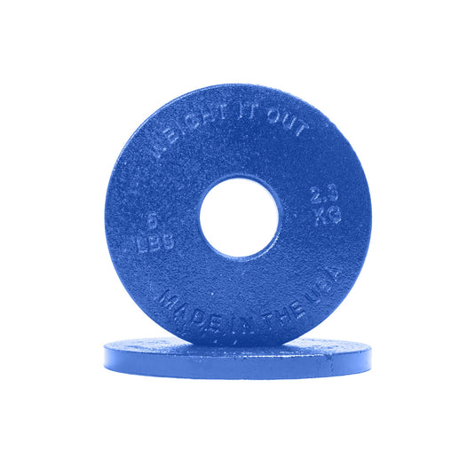 Weight It Out - Standard 1-inch Center Hole Cast Iron Weight Plate Pairs