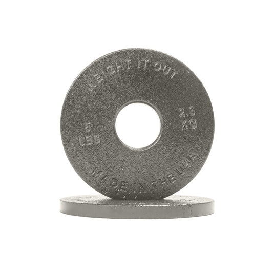 Weight It Out - Standard 1-inch Center Hole Cast Iron Weight Plate Pairs