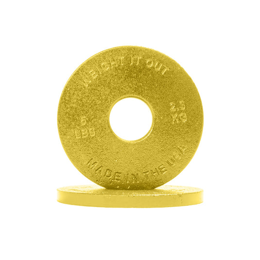 Weight It Out - Standard 1-inch Center Hole Cast Iron Weight Plate Pairs