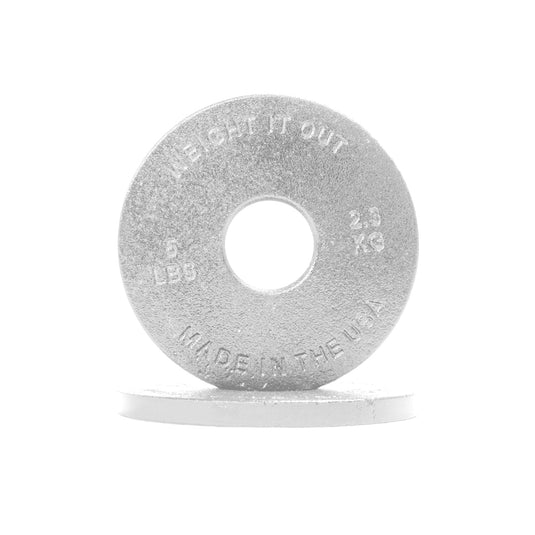 Weight It Out - Standard 1-inch Center Hole Cast Iron Weight Plate Pairs