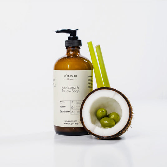 Purishh - Raw Elements Tallow Soap (Lemongrass)