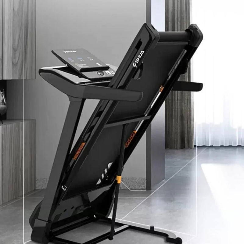 Load image into Gallery viewer, Muscle D Fitness - Light Commercial Folding Treadmill - LED Display - Heart Rate Monitor - Safety Clip
