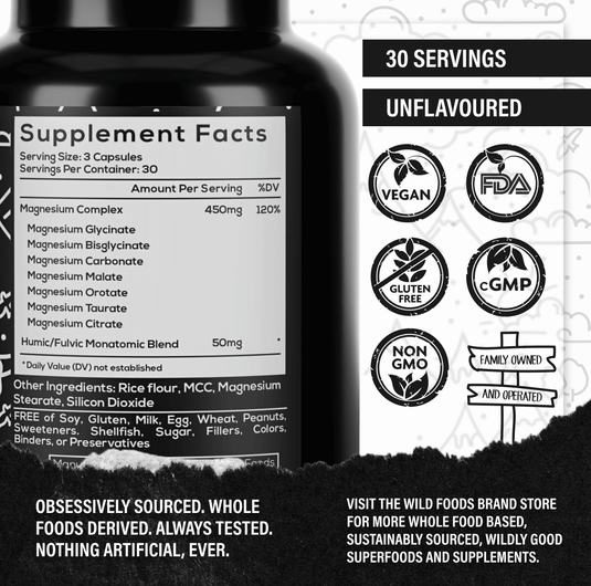 Wild Foods - Power Bundle: Magnesium + K2 & D3 - Vitamins & Supplements