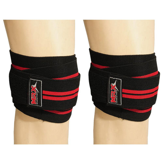 MRX - Weight Lifting Knee Wraps Bodybuilding Gym Workout Lifting Wrap - Braces & Supports