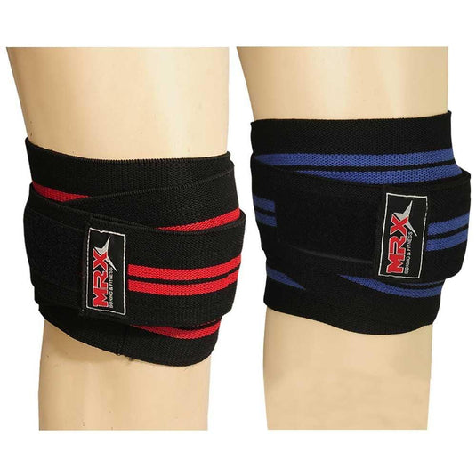 MRX - Weight Lifting Knee Wraps Bodybuilding Gym Workout Lifting Wrap - Braces & Supports