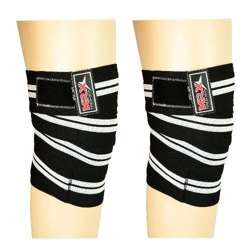 MRX - Weightlifting Knee Wraps Pro Quality Gym Workout Lifting Wrap - Braces & Supports