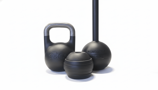 SoCal Kettlebellz - 6–12 kg (13–26 lb) Adjustable Mace/Kettlebell System – Powder-Coated Cast-Iron – Black