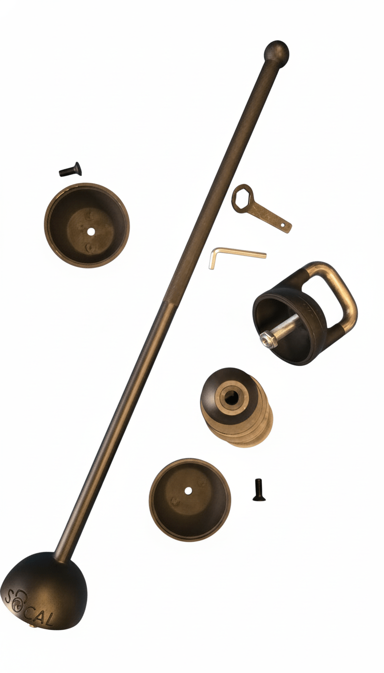 Load image into Gallery viewer, SoCal Kettlebellz - KOMBOBELL Jr. – 6–12 kg (13–26 lb) Adjustable Kettlebell &amp; Macebell System
