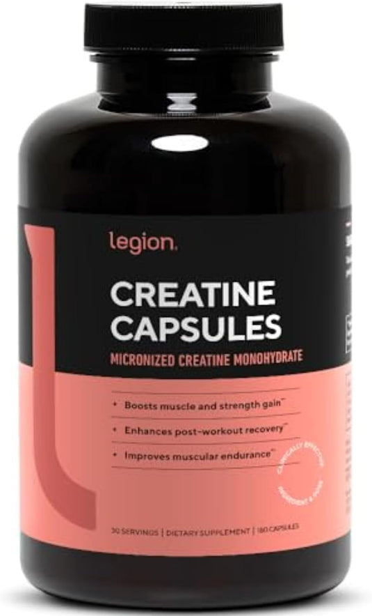 Legion Athletics - Micronized Creatine Monohydrate Capsules