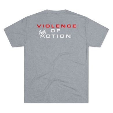 Ataclete - Destroyer Gray Men's Violence of Action Tri-Blend Crew Tee