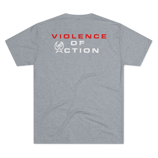 Ataclete - Destroyer Gray Men's Violence of Action Tri-Blend Crew Tee