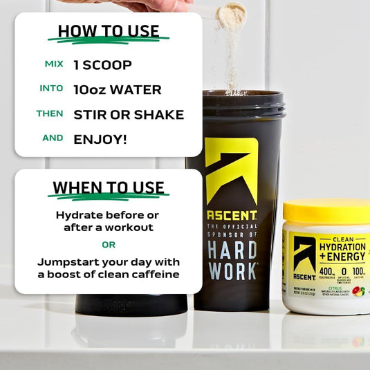 Ascent - Clean Hydration + Energy - Electrolytes