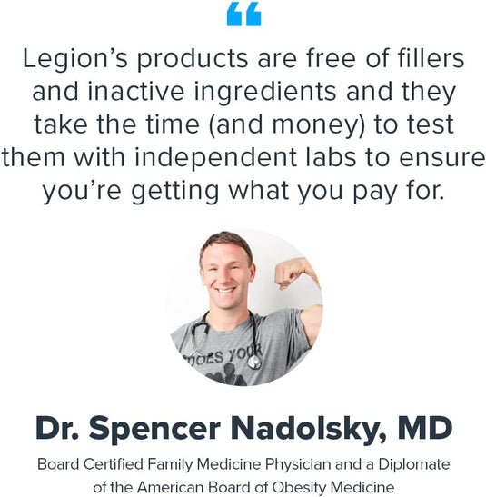 Legion Athletics - Micronized Creatine Monohydrate Capsules