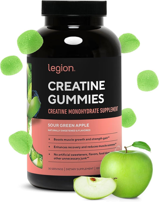 Legion Athletics - Creatine Monohydrate Gummies - Sour Green Apple