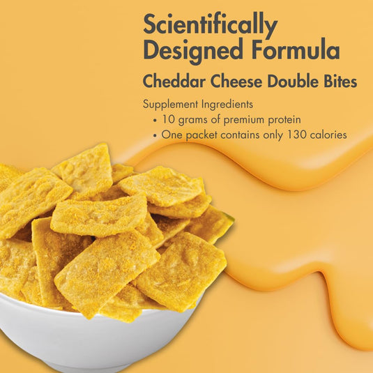 Biocare - High Protein Cheddar Cheese Double Bites - Protein Supplements