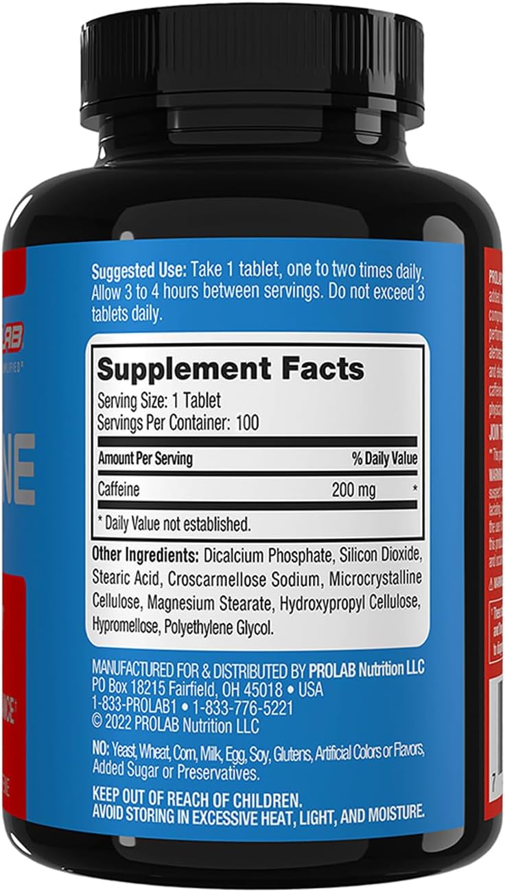 Load image into Gallery viewer, Prolab Nutrition - Caffeine Energy Support, Zero Calories, Reduced Fatigue, Extra Strength Energy 200mg
