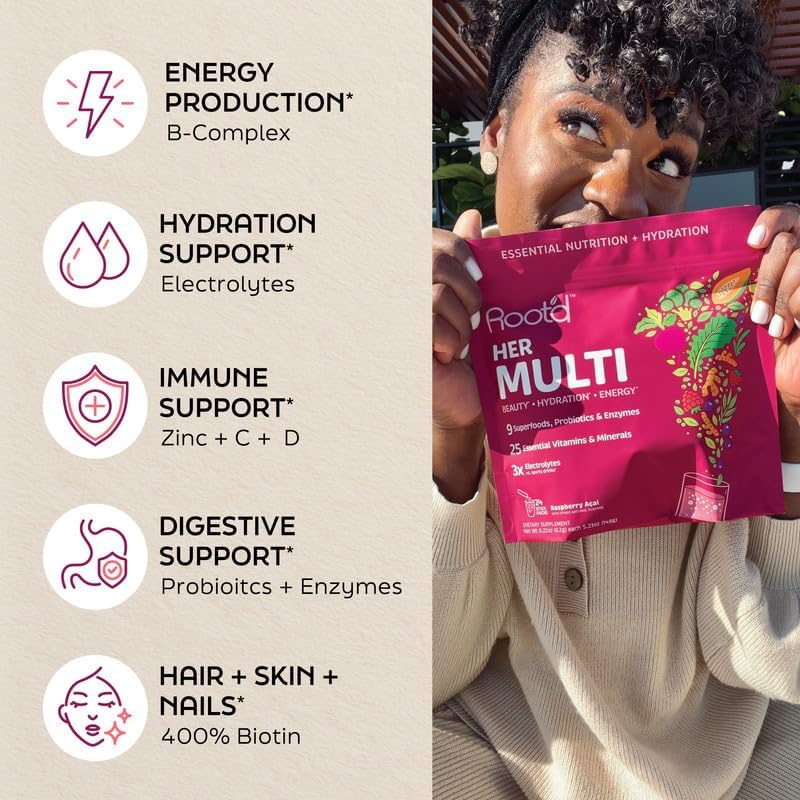 Load image into Gallery viewer, Root'd - Advanced Daily Nutrition for Her - Vitamins &amp; Supplements
