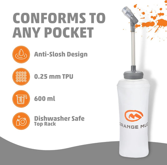Orange Mud - UltraFlask 600ml Soft Flask (20 oz)