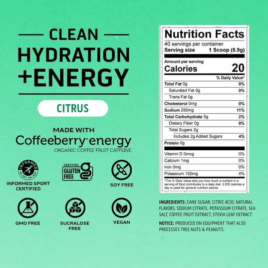 Ascent - Clean Hydration + Energy - Electrolytes