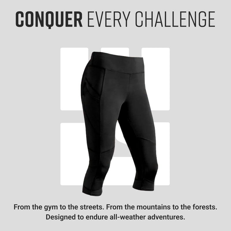 Load image into Gallery viewer, Women&#39;s Flex-Fit Compression Capri Leggings
