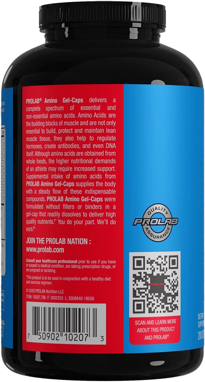 Load image into Gallery viewer, Prolab Nutrition - Amino Gel Caps (200 Count)
