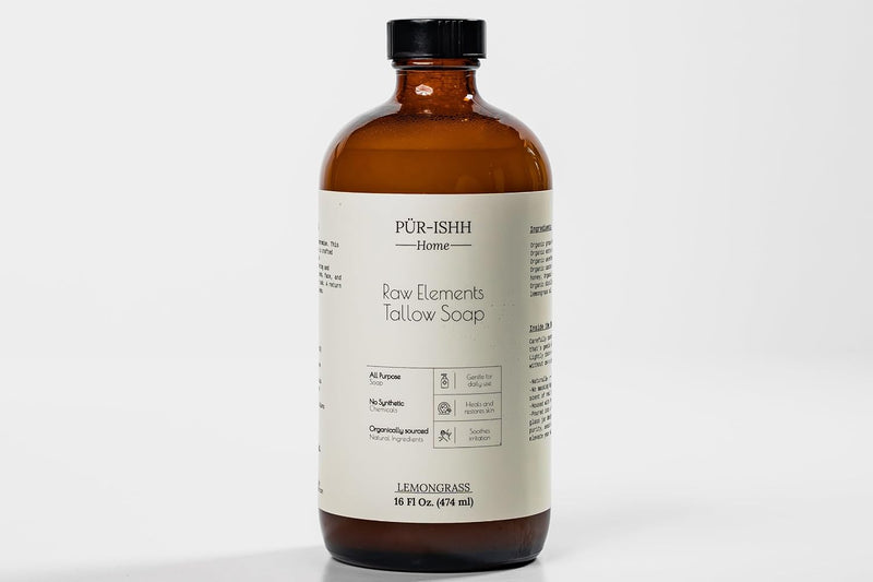 Load image into Gallery viewer, Purishh - Raw Elements Tallow Soap (Lemongrass) - CBD &amp; Topicals
