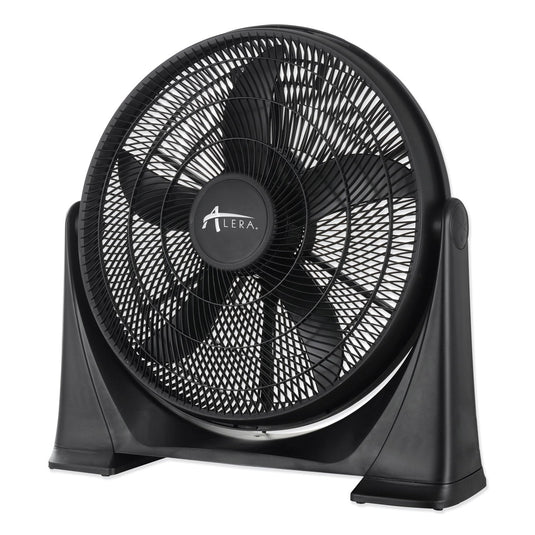 Alera - 20" Super-Circulator 3-Speed Tilt Fan, Black
