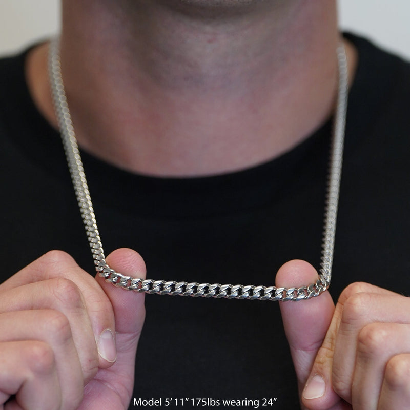 Load image into Gallery viewer, Elite Athletic Gear - 6mm Cuban Link Chain Necklace - Stainless Steel
