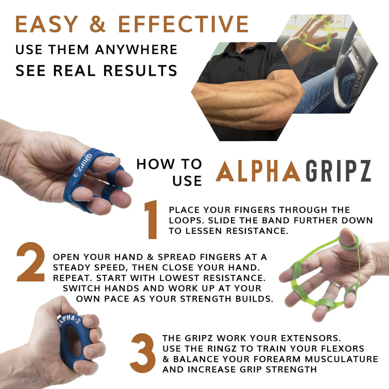Load image into Gallery viewer, Alpha Gripz - LEVEL X Band (18 lb Extensor)
