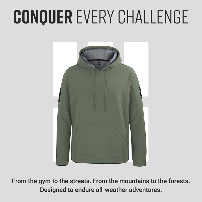 Load image into Gallery viewer, MudGear - All-Weather Warrior Hoodie (Olive Drab Green)

