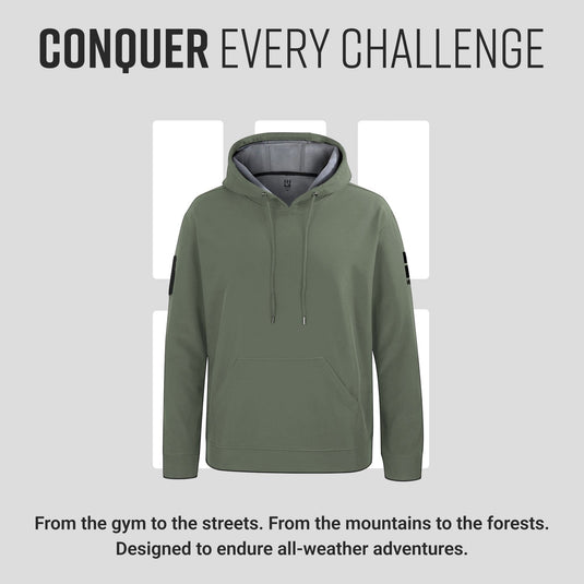 MudGear - All-Weather Warrior Hoodie (Olive Drab Green)