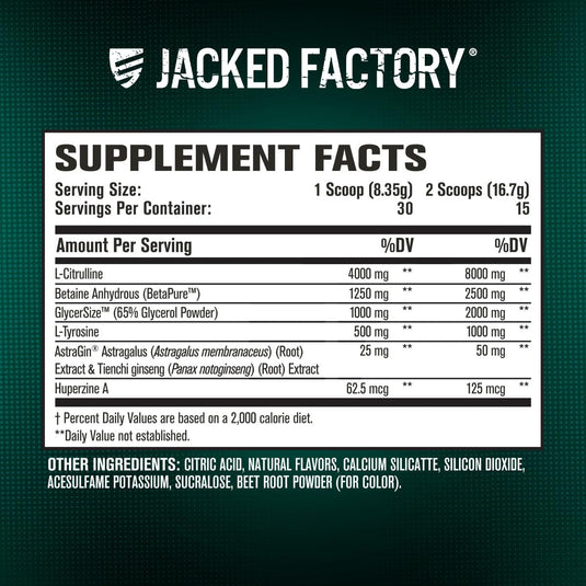 Jacked Factory - Pump Surge - Pre-Workout