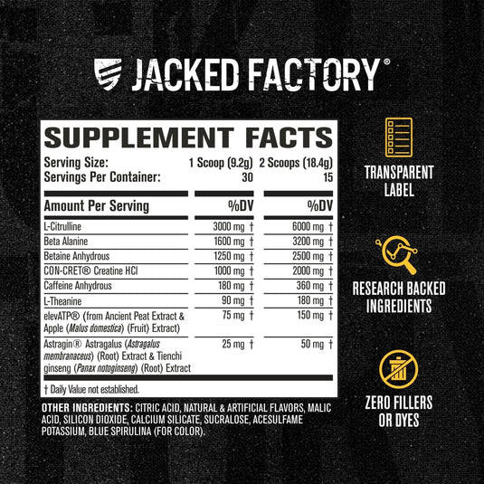 Jacked Factory - Nitrosurge Build - Pre-Workout