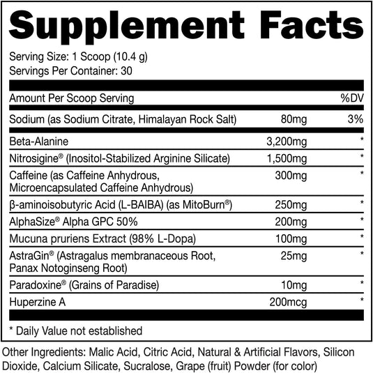 Bucked Up - HEAT Hardcore Powder - Fat Burner