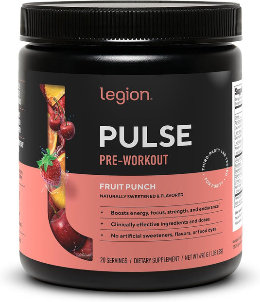 Legion Athletics - Pulse Pre-Workout - Fruit Punch / 20 Servings