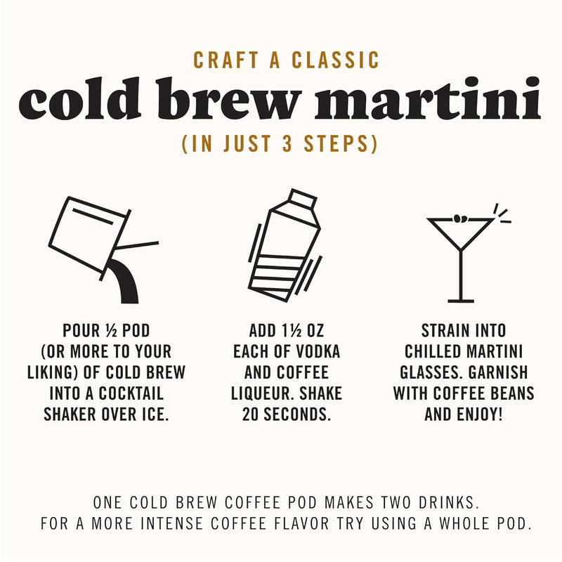Load image into Gallery viewer, Java House Cold Brew Espresso Martini Mix - Peel and Pour Pods
