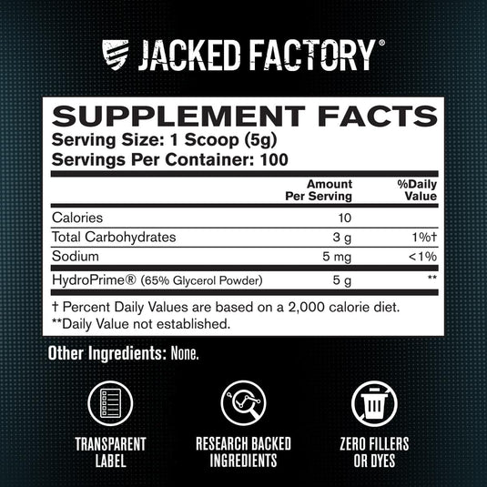 Jacked Factory - Glycerol Powder - Pre-Workout