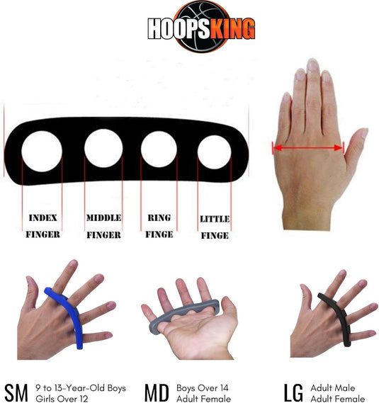 HoopsKing - Hot Shot Basketball Finger Spacing Training Aid - Agility Ladder